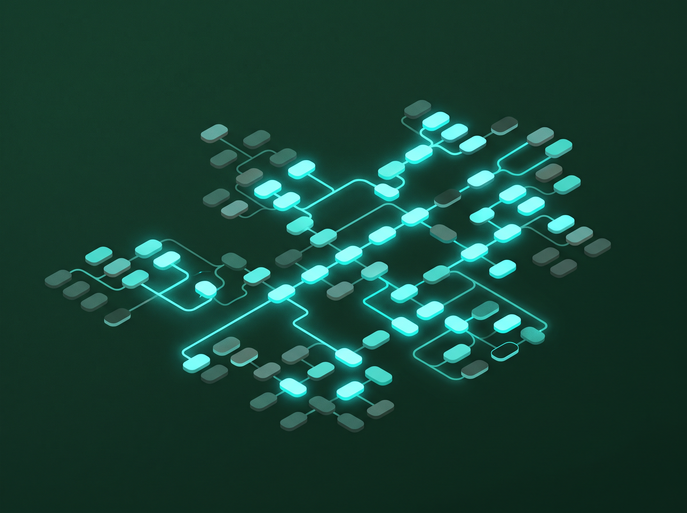 Contextual decision layer with rule chips lighting up